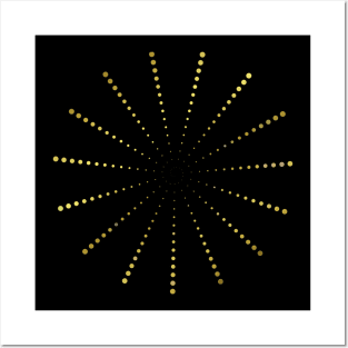 Rays spiral - graphic pattern - graphic Posters and Art